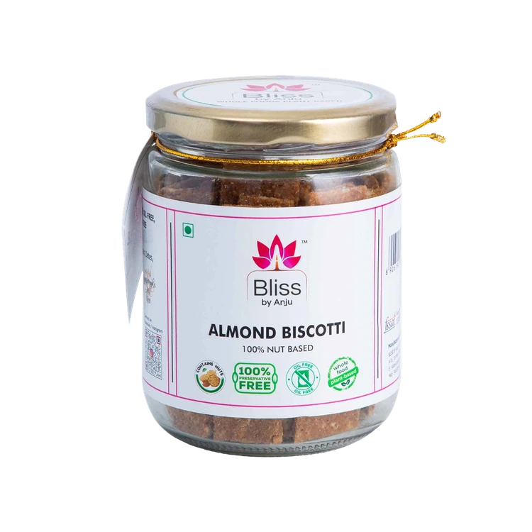 Bliss by Anju 100% Nut Based Almond Biscotti