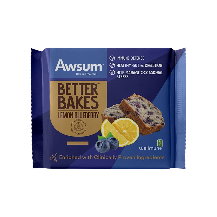 Awsum Lemon Blueberry Slice Cake