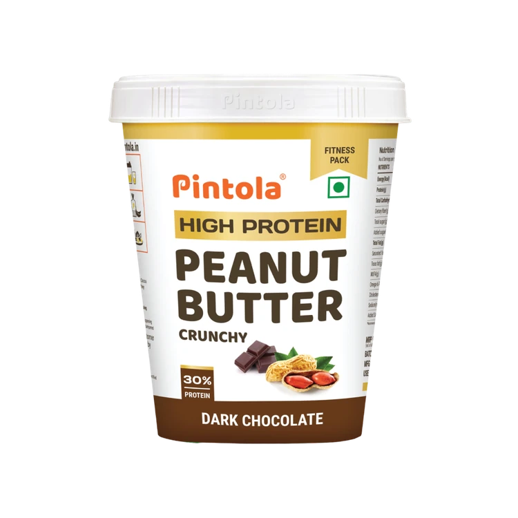 Pintola High Protein Dark Chocolate Crunchy Peanut Butter