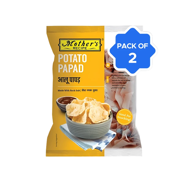 Mother's Recipe Potato Papad - Pack of 2