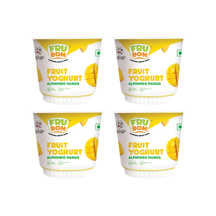 FruBon Alphonso Mango Yogurt - Pack of 4