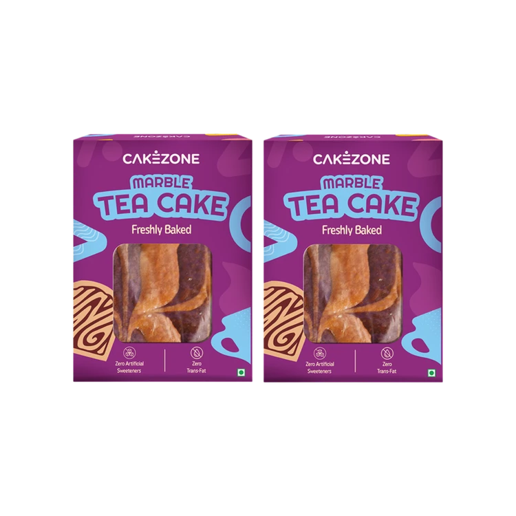 CakeZone Marble Teacake - Pack of 2