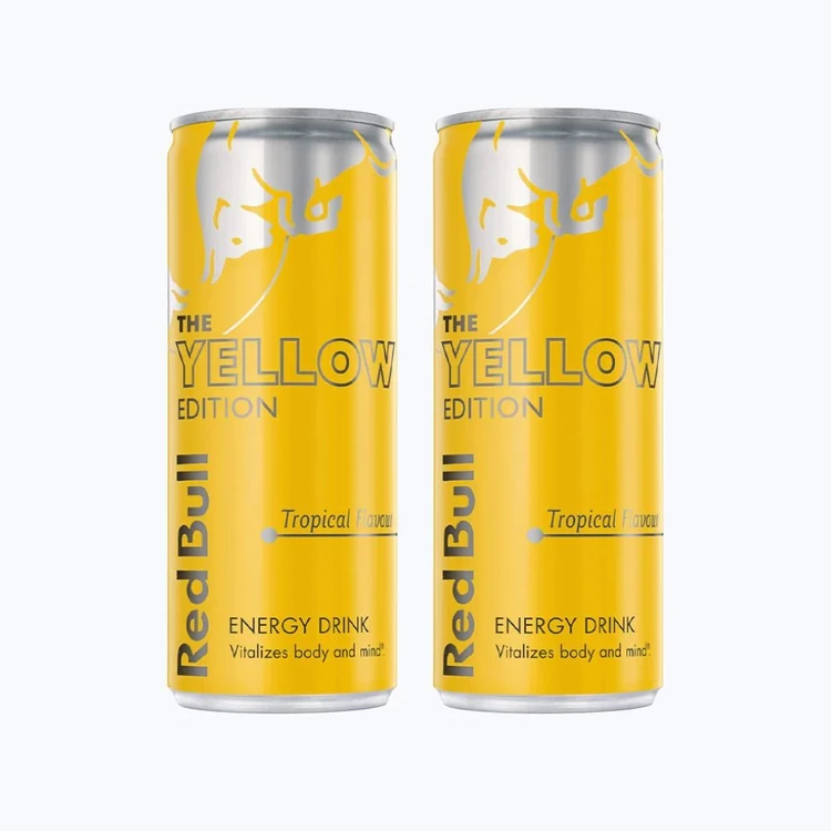 Red Bull Energy Drink - The Yellow Edition (250 ml) - Pack of 2