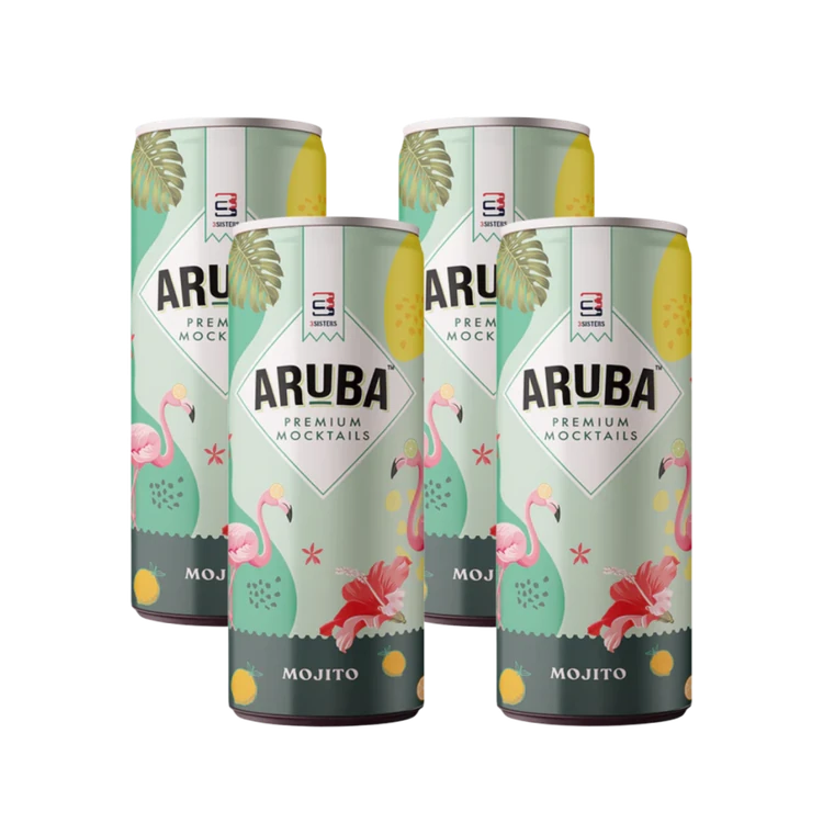 Aruba Premium Mocktail - Mojito (Pack of 4 Cans)