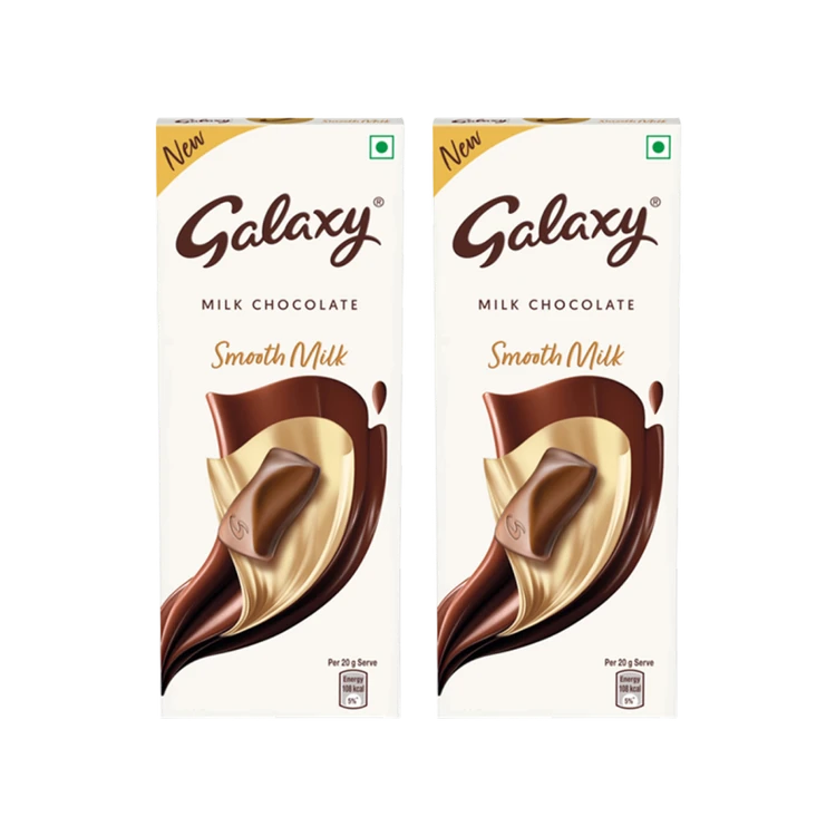 Galaxy Smooth Milk Chocolate Bar with Goodness of Milk & Cocoa - Pack of 2