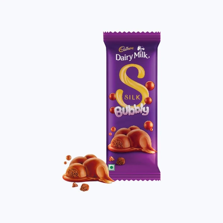 Cadbury Dairy Milk Silk Bubbly Small Milk Chocolate Bar