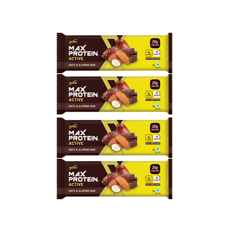 RiteBite Max Proten Date & Almond 20 g Protein Bar - Pack of 4