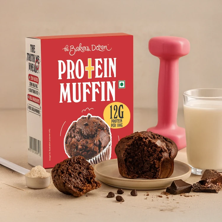 The Baker's Dozen Protein Chocolate Muffin