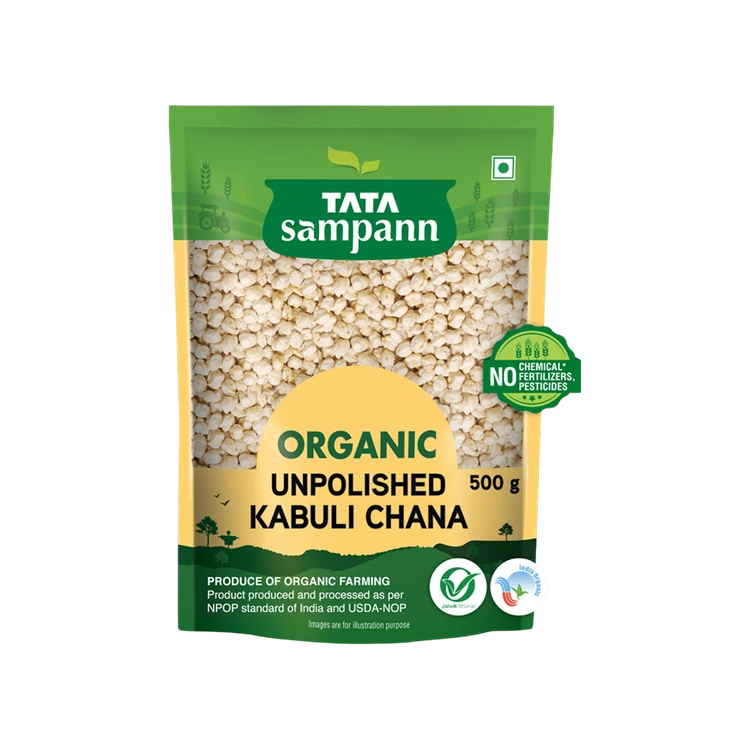 Tata Sampann Organic Kabuli Chana Unpolished