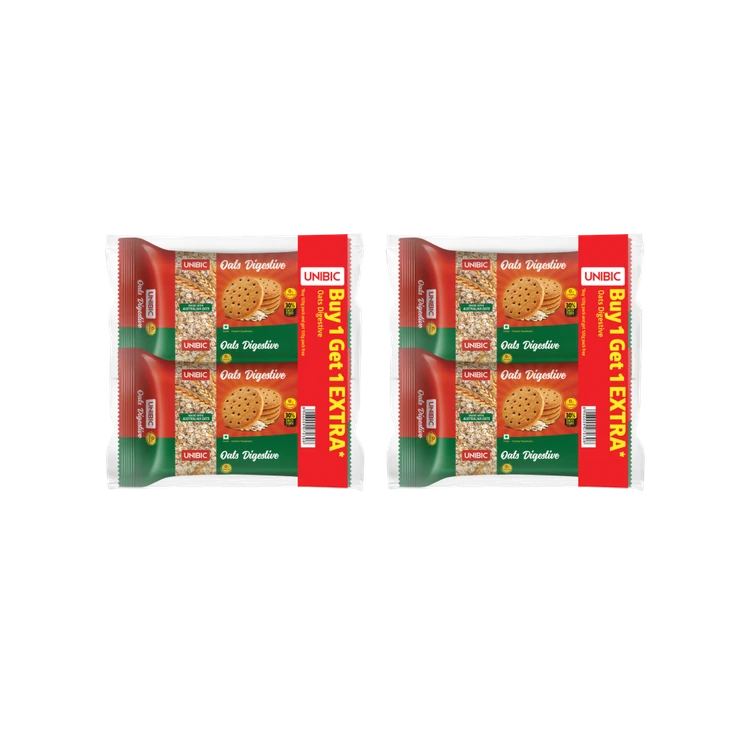 Unibic Oatmeal Digestive Cookies - Buy 1 Get 1 Free - Pack of 2