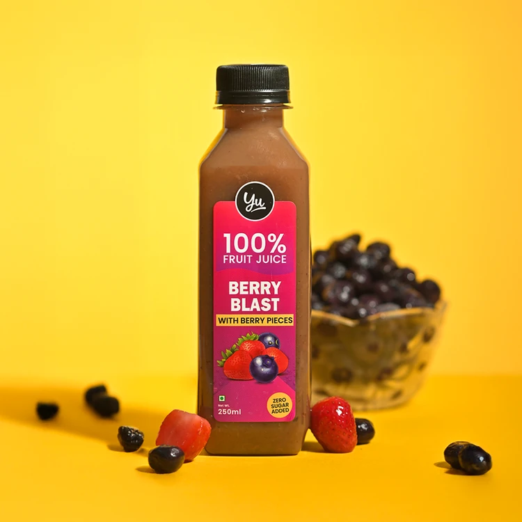 Yu Berry Blast 100% Fruit Juice With Berry Pieces