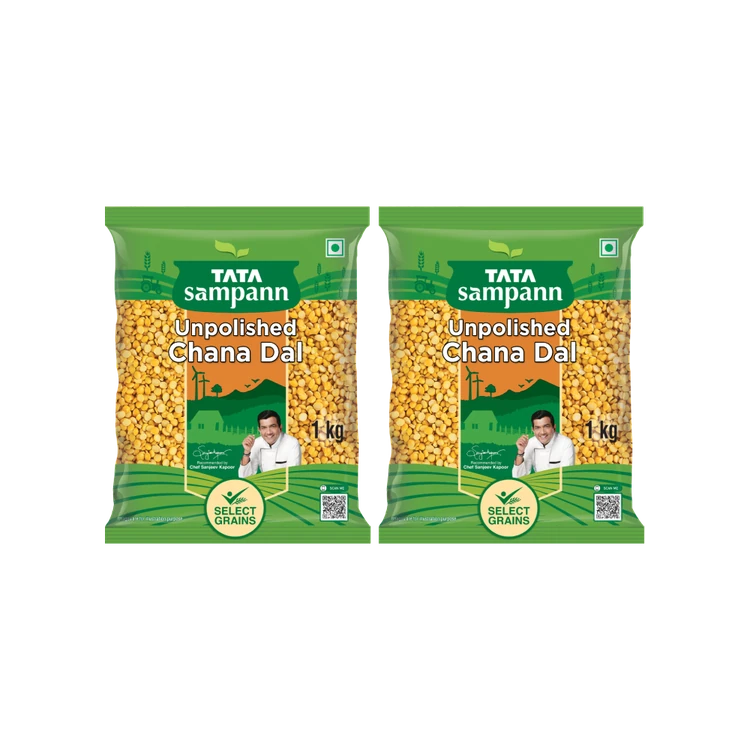 Tata Sampann Unpolished Chana Dal - Pack of 2 (Kadale Bele)