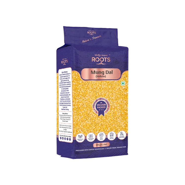 WINGS IMPEX ROOTS Yellow Moong Dal