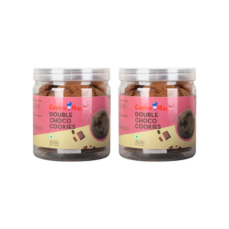 Cookieman Double Chocolate Chunk Cookies Biscuits - Pack of 2