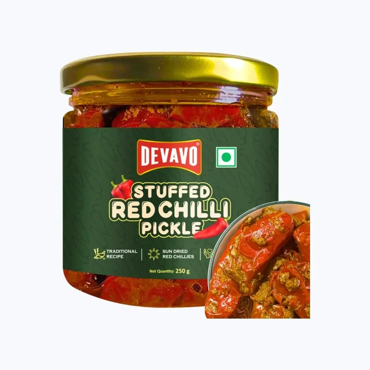 Devavo Stuffed Red Chilli Pickle