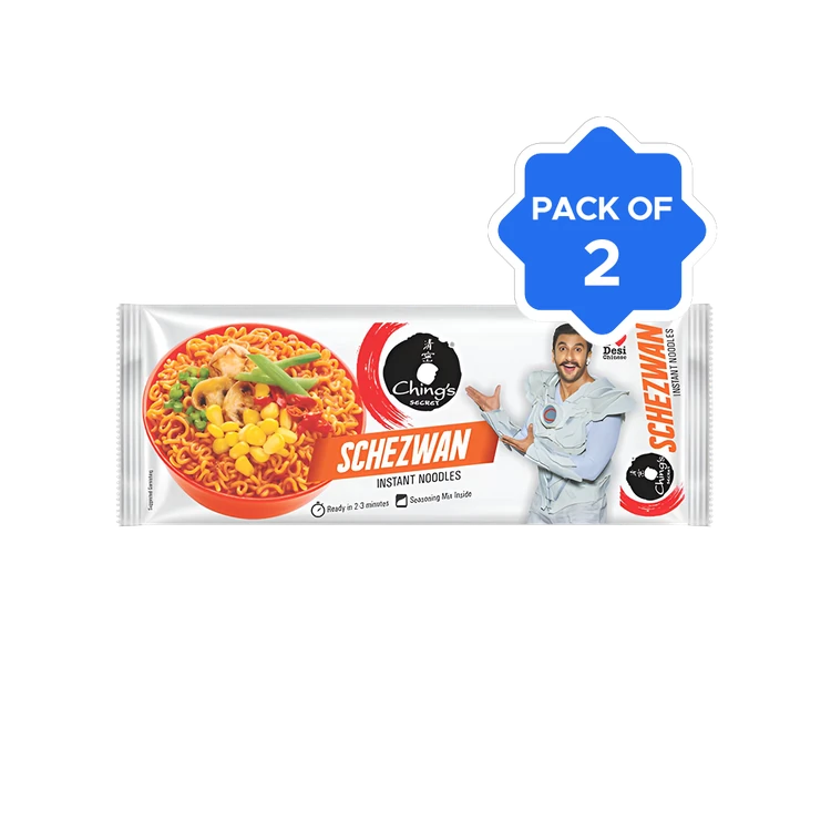 Ching's Secret Schezwan Flavoured Instant Noodles - Pack of 2