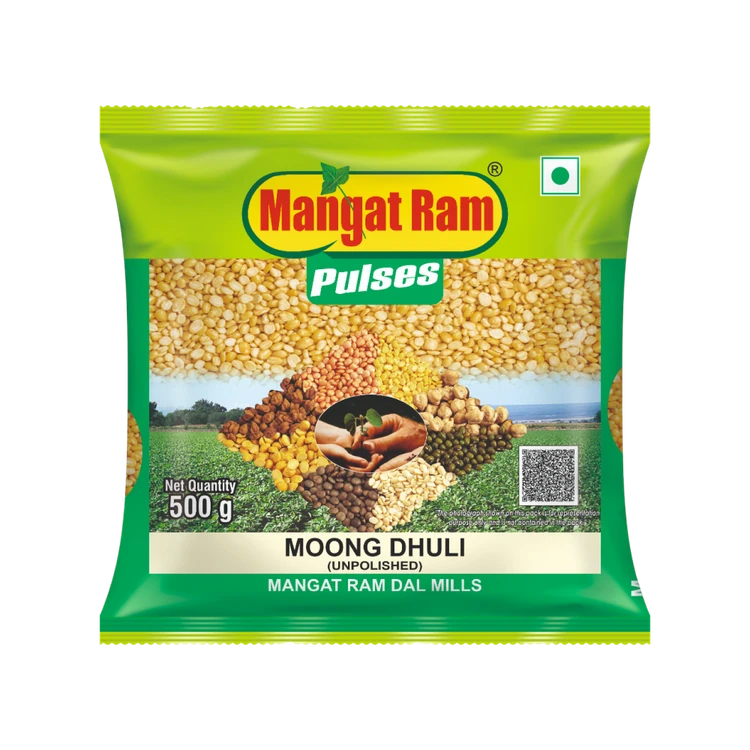 Mangat Ram Unpolished Moong Dal (Dhuli) (Hesaru Bele)