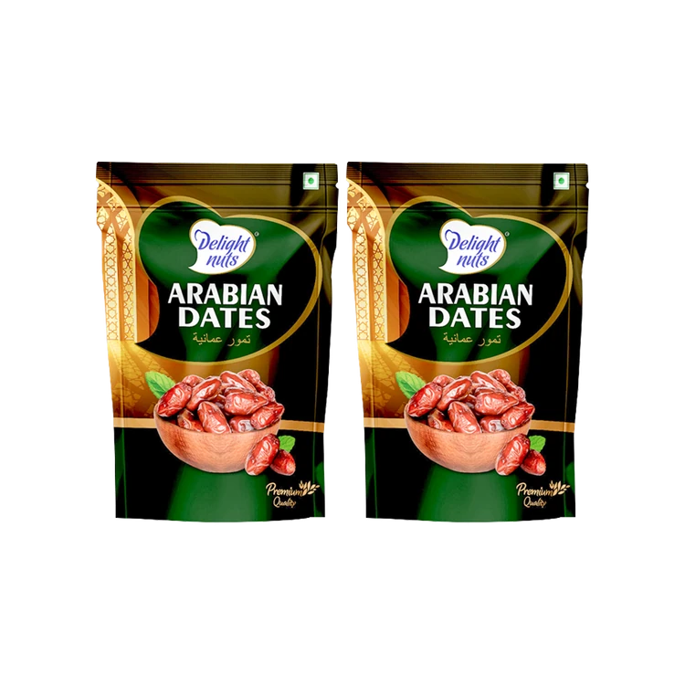 Delight nuts Premium Arabian Dates - Pack of 2 (Kharjura)