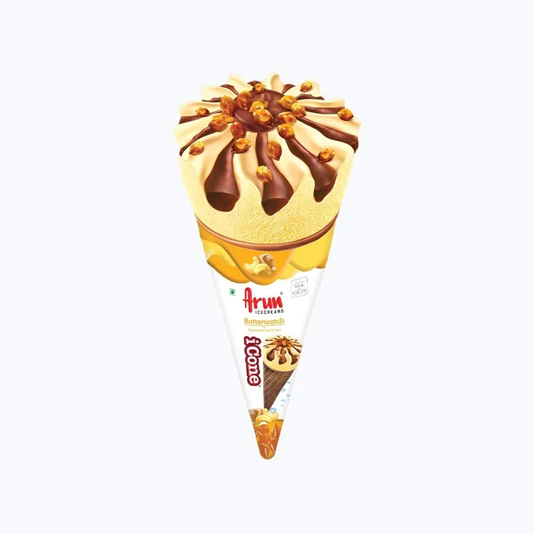 Arun Butterscotch Ice Cream Cone