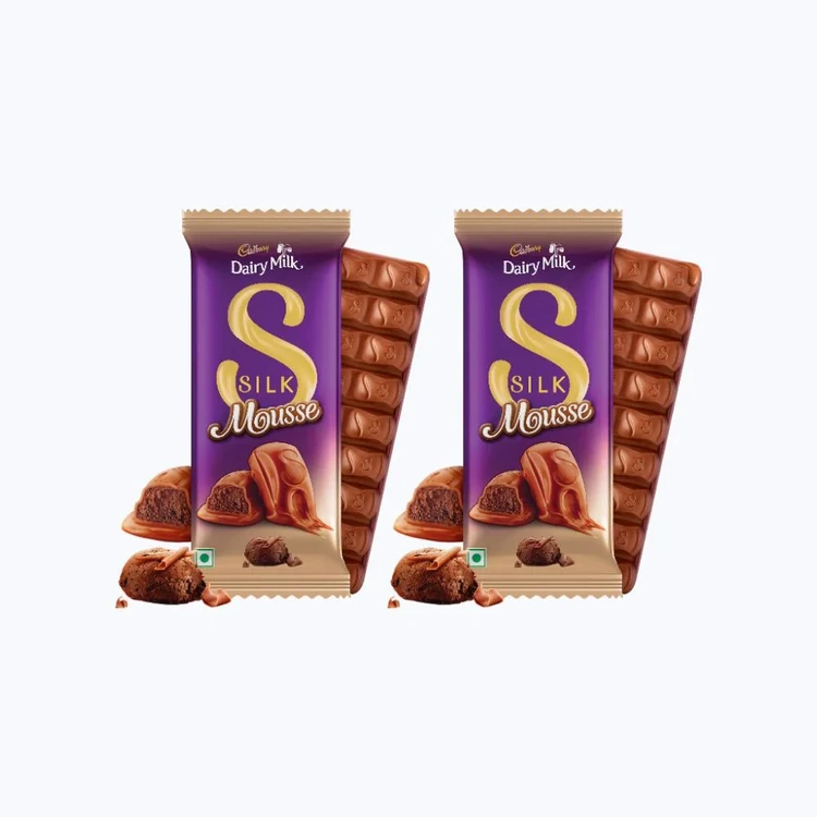 Cadbury Dairy Milk Silk Mousse Milk Chocolate Bar - Pack of 2