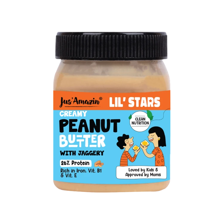 JUS'AMAZIN Creamy Peanut Butter with Jaggery
