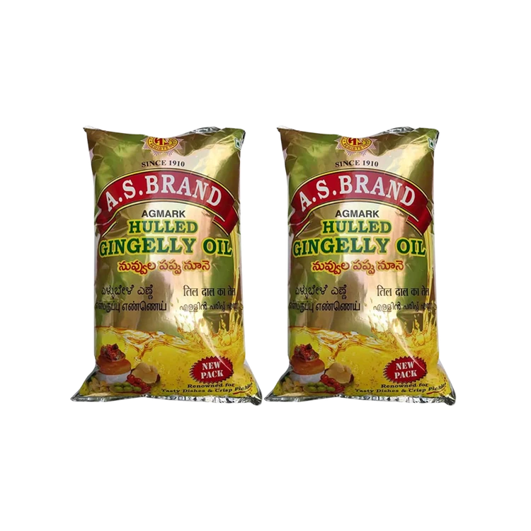 A.S. Brand Sesame Oil - Pack of 2 (Ellu Enne)