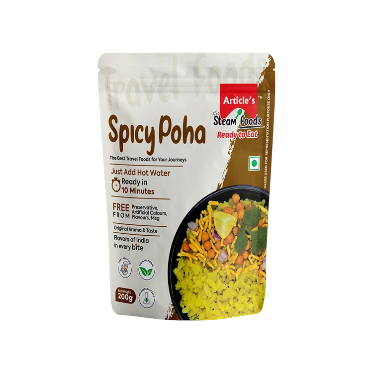 Article's Steam Poha Ready to Eat Spicy Poha
