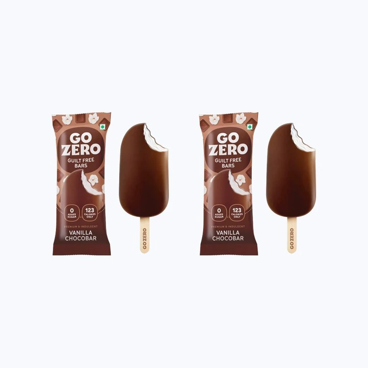 Go Zero Vanilla Choco Guilt Free Ice Cream Stick - Pack of 2