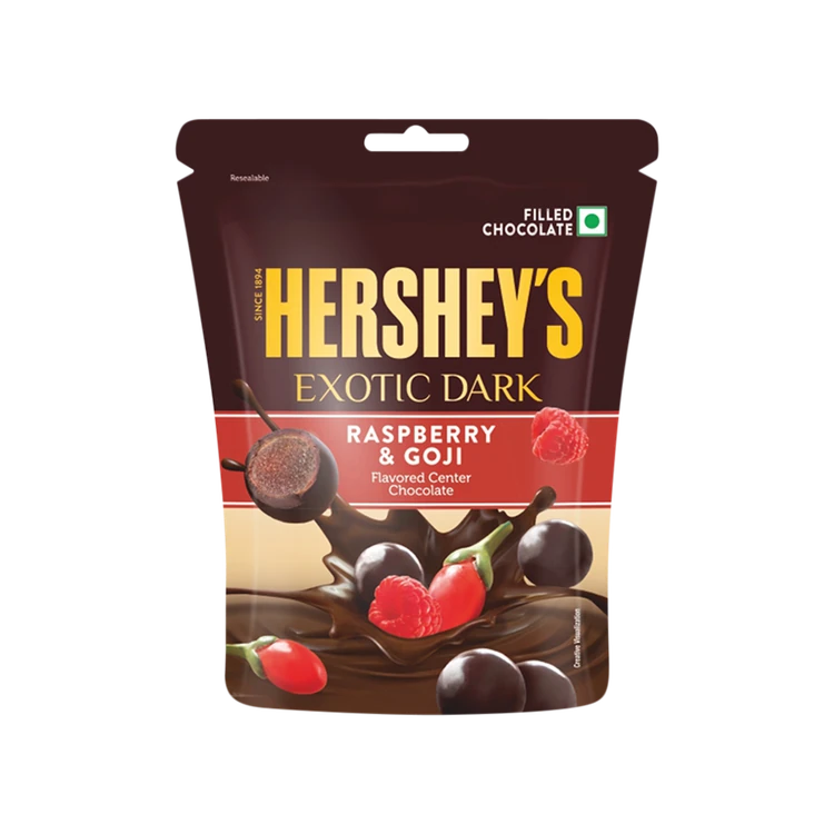 Hershey's Exotic Dark Dark Chocolate Pack (Raspberry & Goji)