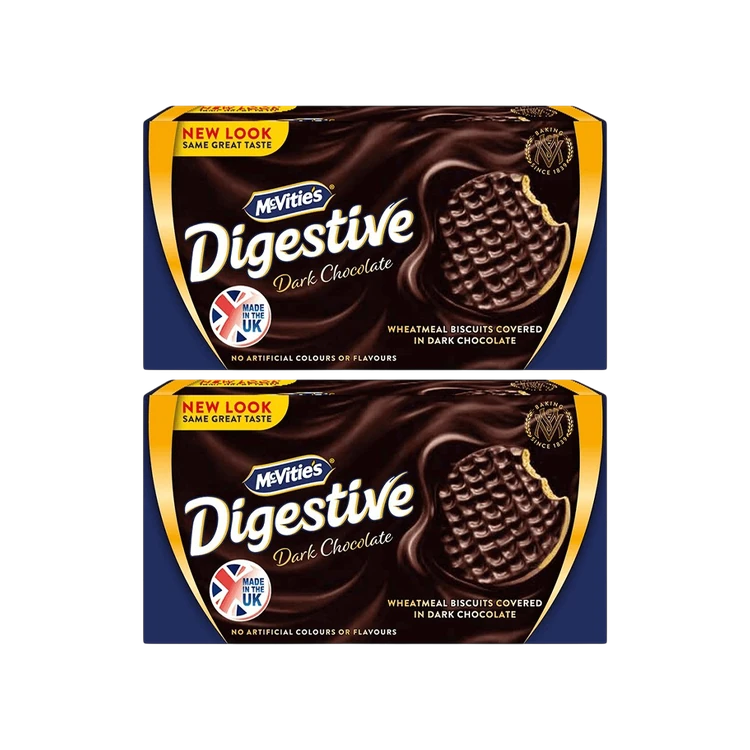 McVitie's Dark Chocolate Digestive Biscuit - Pack of 2