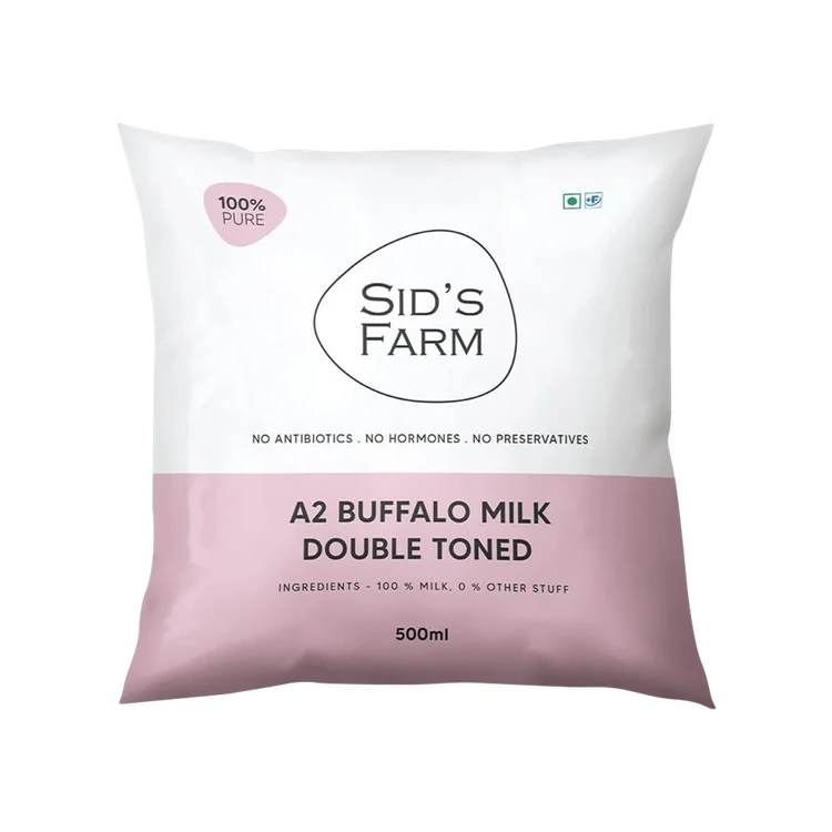 Sids Farm Double Toned A2 Buffalo Fresh Milk