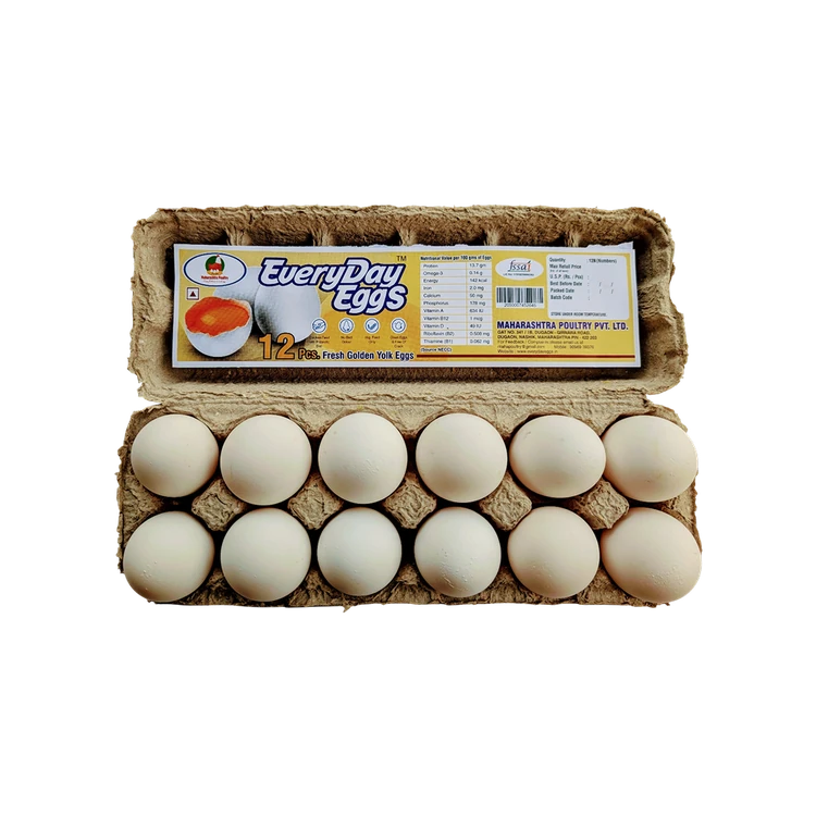Everyday White Eggs - 12 pcs