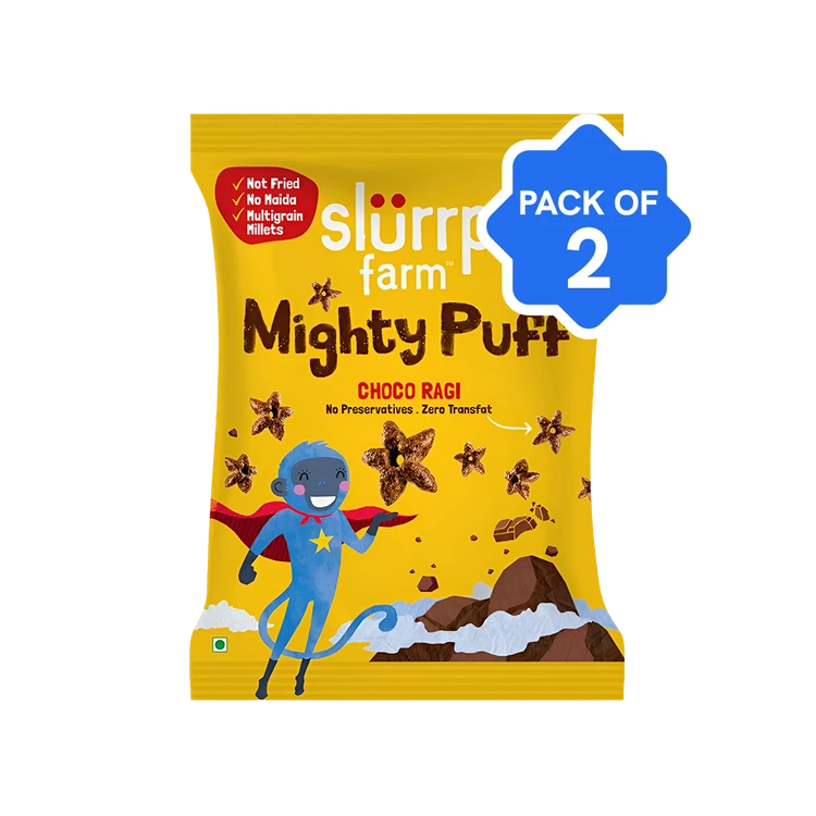 Slurrp Farm Choco Ragi Ragi Snacks - Pack of 2