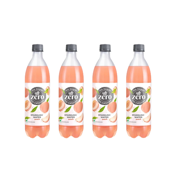 paper boat Zero Sugar Peach Sparkling Water - Pack of 4