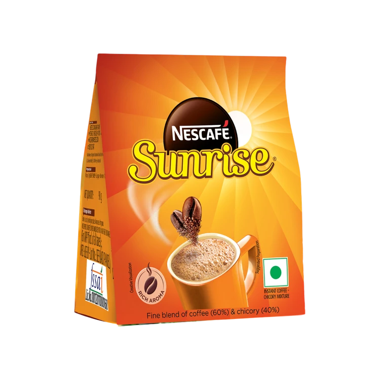 Nescafe Sunrise Instant Coffee Powder - Rich Aroma, Coffee-Chicory Mix