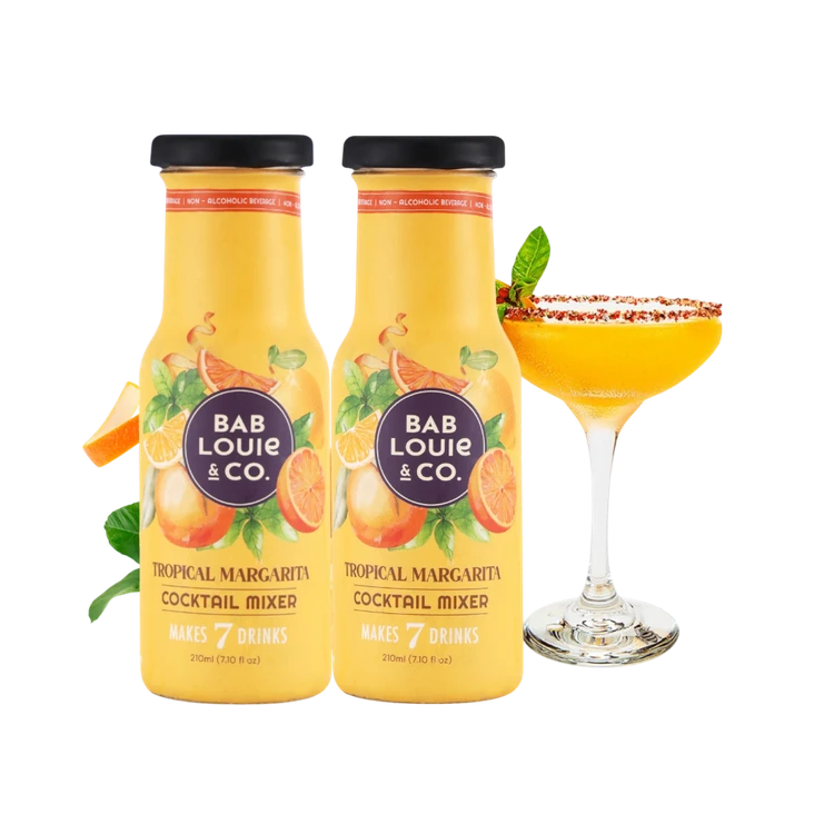 Bab Louie & Co. Tropical Margarita Cocktail Mix - Pack of 2