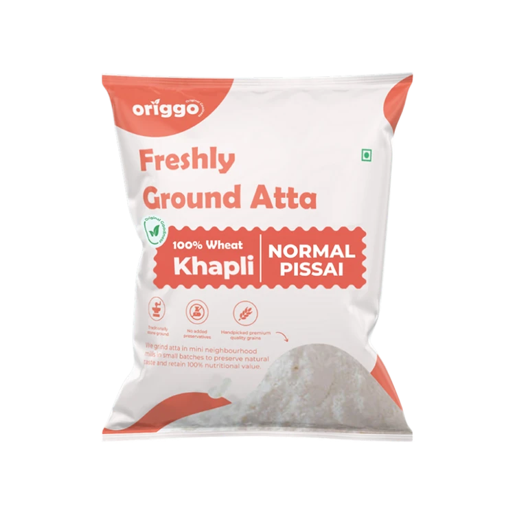Origgo Stone Ground Khapli Atta Normal Pissai