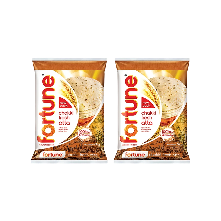 Fortune Chakki Fresh (100% Atta, 0% Maida) Atta - Pack of 2