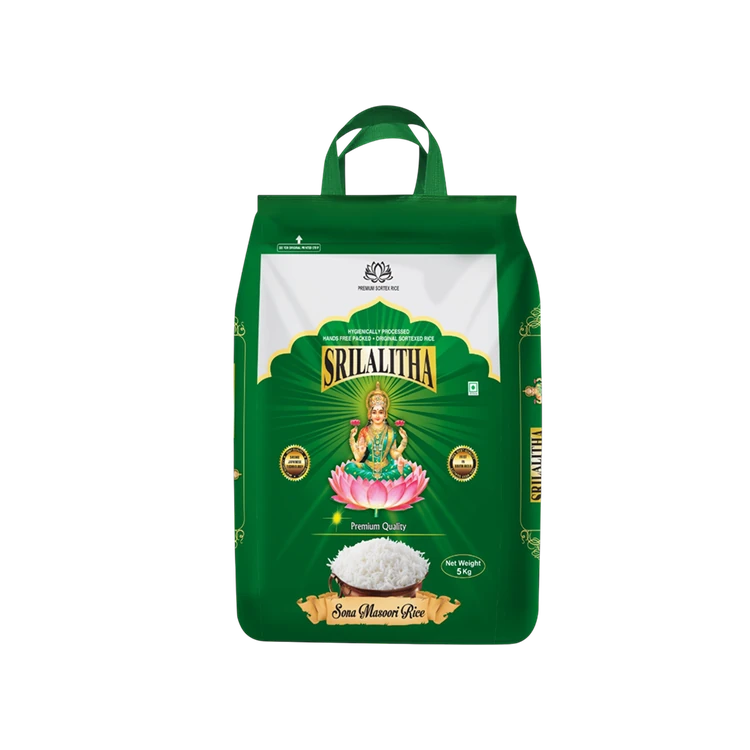 Sri Lalitha Premium Quality Steam Sonamasuri Rice (Medium Grain) (Sonamasuri Akki)