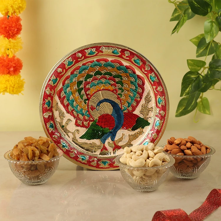 Shakuntlam Dry Fruit Gift Thali in Box (450 g)