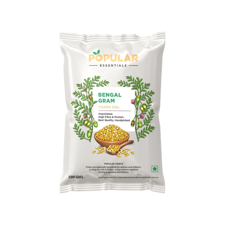 Popular Essentials Unpolished Chana Dal (Bengal Gram) (Kadale Bele)