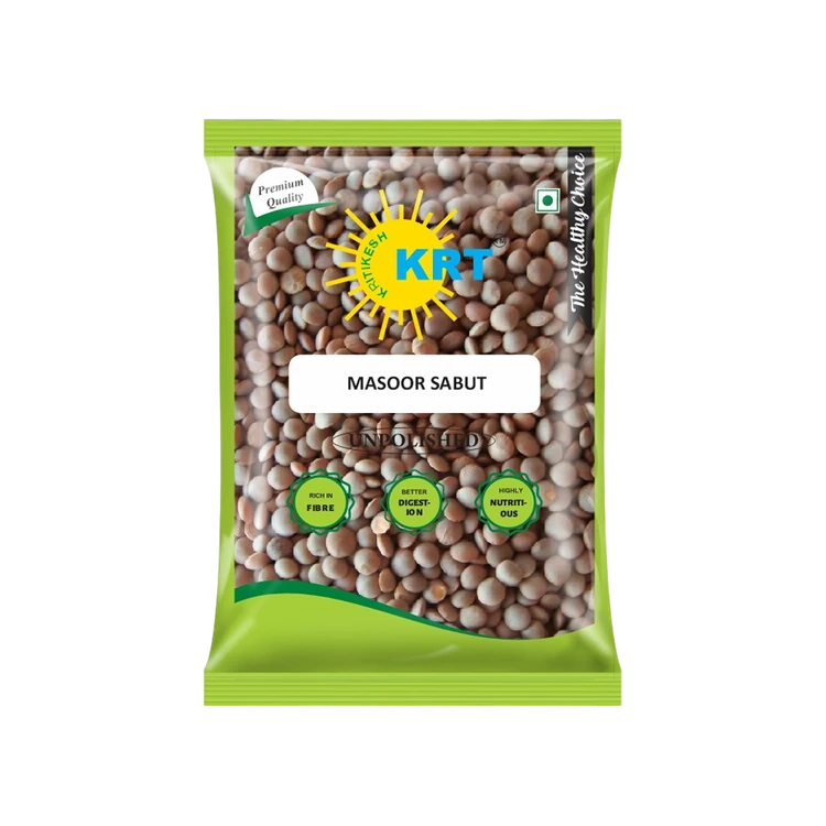 KRT KRITIKESH Organic Masoor Sabut