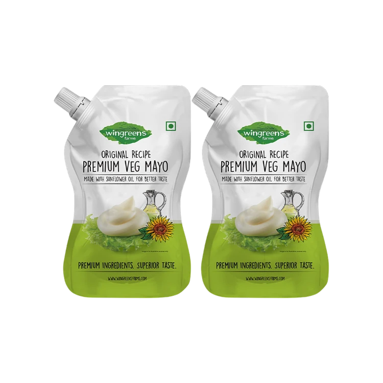 Wingreens Farms Premium Veg Mayonnaise - Pack of 2