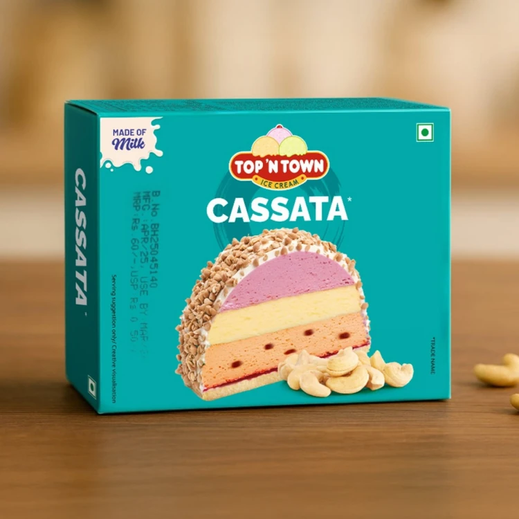 Top N Town Mixed Flavour Cassata Ice Cream Slice