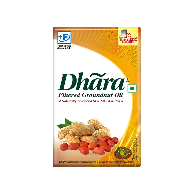 Dhara Filtered Groundnut Oil (0% Trans Fat) (Kadale Enne)