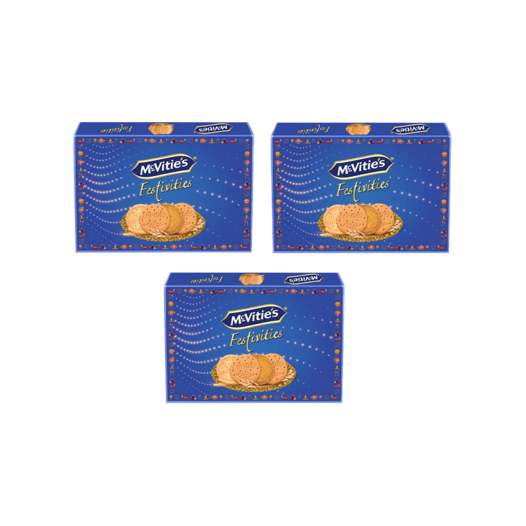 McVitie's Festivities Assorted Biscuits Gift Pack - Pack of 3