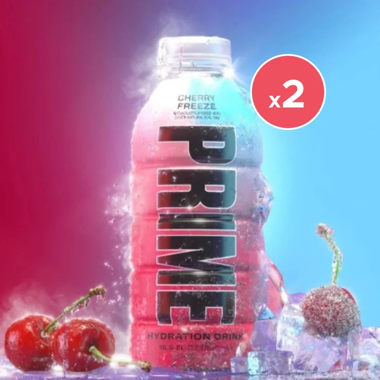 Prime Cherry Freeze Hydration Energy Drink - Pack of 2