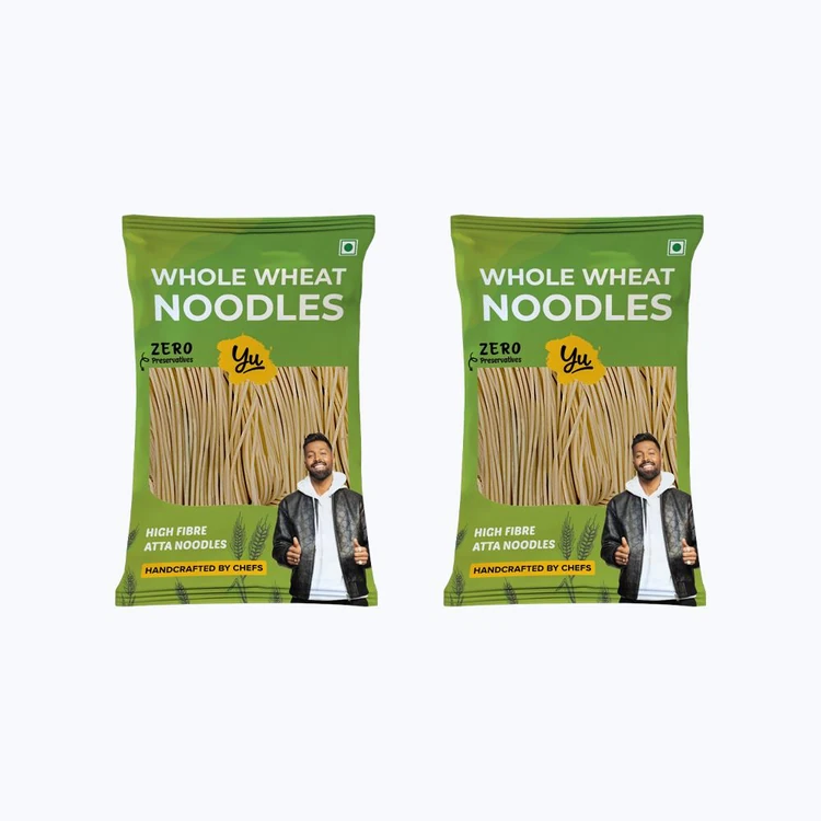 Yu 100% Whole Wheat Noodles - Pack of 2