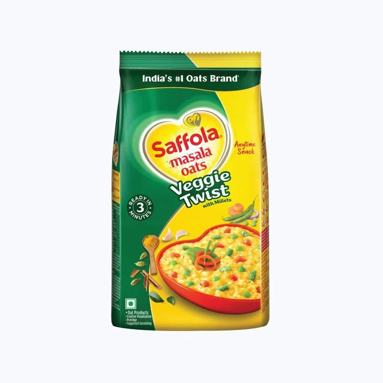 Saffola Masala Instant Oats Veggie Twist