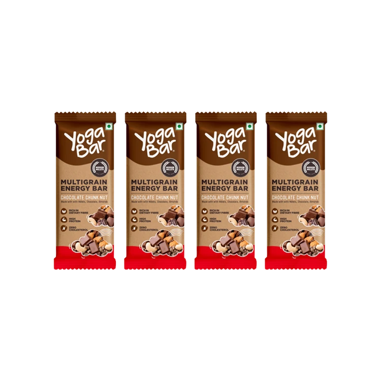 Yoga Bar Chocolate Chunk Nut Multigrain Energy Bar (35 g) - Pack of 4